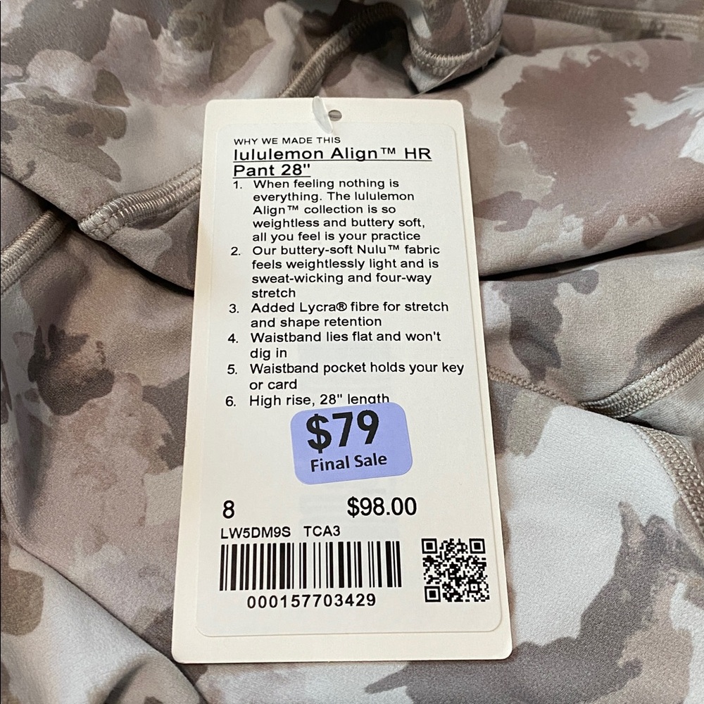 Lululemon - Align High Rise Pant 28” - NWT - Picture 5 of 5